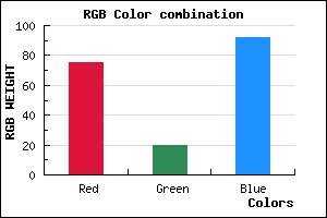 rgb background color #4B145C mixer