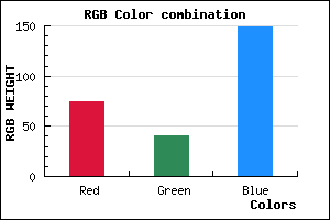 rgb background color #4B2995 mixer