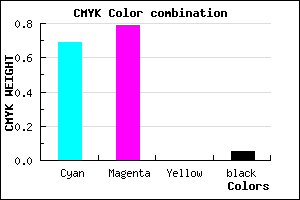 #4B32F2 color CMYK mixer