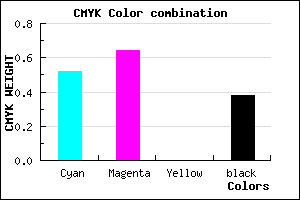 #4B399D color CMYK mixer