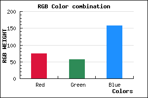 rgb background color #4B399D mixer