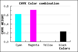 #4B3AC5 color CMYK mixer