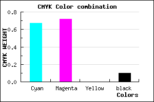 #4B41E5 color CMYK mixer
