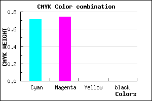 #4B43FF color CMYK mixer