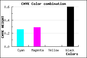 #4B4865 color CMYK mixer