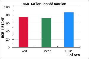 rgb background color #4B4856 mixer