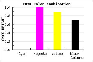 #4C0009 color CMYK mixer
