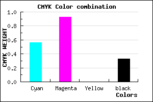 #4C0CAC color CMYK mixer