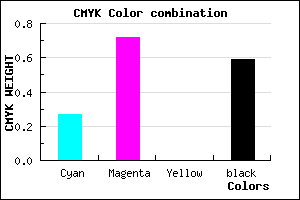 #4C1D68 color CMYK mixer