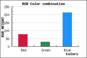 rgb background color #4C1DD5 mixer