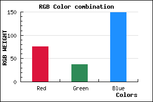 rgb background color #4C2595 mixer