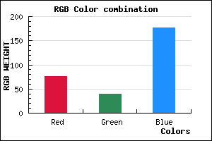 rgb background color #4C27B1 mixer