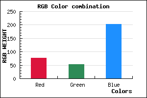 rgb background color #4C35CB mixer