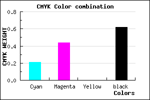 #4C3660 color CMYK mixer