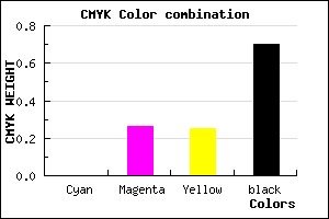 #4C3839 color CMYK mixer