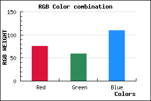 rgb background color #4C3B6D mixer