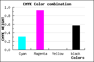 #4C086E color CMYK mixer