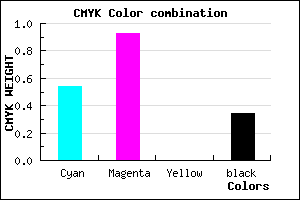 #4D0CA8 color CMYK mixer