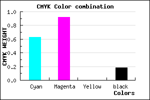 #4D11D1 color CMYK mixer
