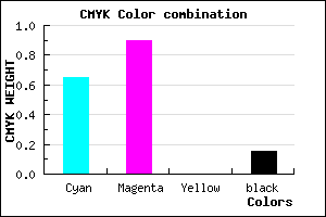 #4D16DA color CMYK mixer