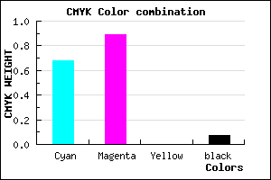 #4D1BEE color CMYK mixer