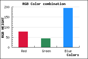 rgb background color #4D2CC2 mixer