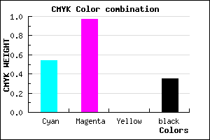 #4D05A7 color CMYK mixer