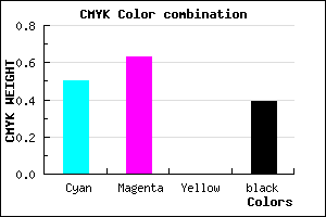 #4D3A9B color CMYK mixer
