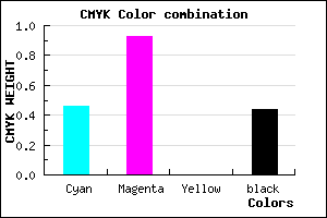 #4E0A90 color CMYK mixer
