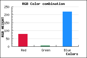 rgb background color #4E05DB mixer