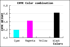 #4E3860 color CMYK mixer