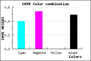 #4E3C82 color CMYK mixer