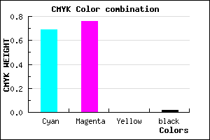 #4E3DFA color CMYK mixer