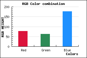rgb background color #4E3FB1 mixer