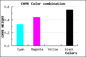 #4E4174 color CMYK mixer