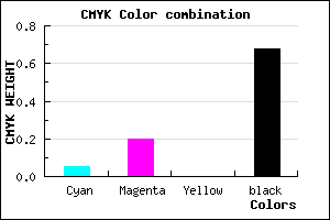 #4E4252 color CMYK mixer