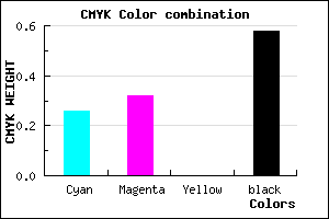 #4E486A color CMYK mixer