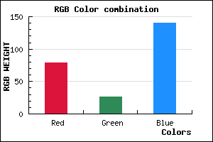 rgb background color #4F1A8C mixer