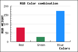 rgb background color #4F1AAC mixer