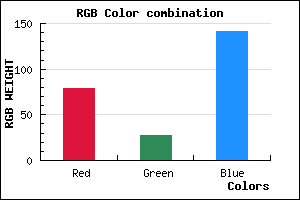 rgb background color #4F1B8D mixer