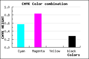 #4F1FB7 color CMYK mixer
