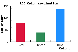 rgb background color #4F2688 mixer