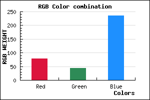 rgb background color #4F2CEB mixer