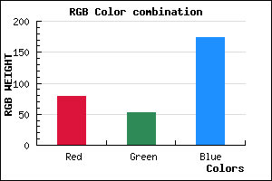 rgb background color #4F35AD mixer