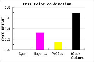 #4F3644 color CMYK mixer