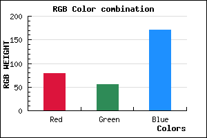 rgb background color #4F37AB mixer