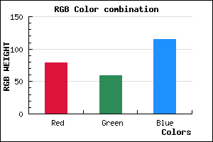 rgb background color #4F3B73 mixer