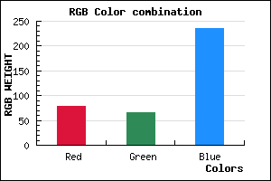 rgb background color #4F41EB mixer