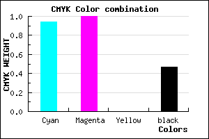 #080086 color CMYK mixer