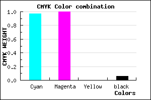 #0800EF color CMYK mixer